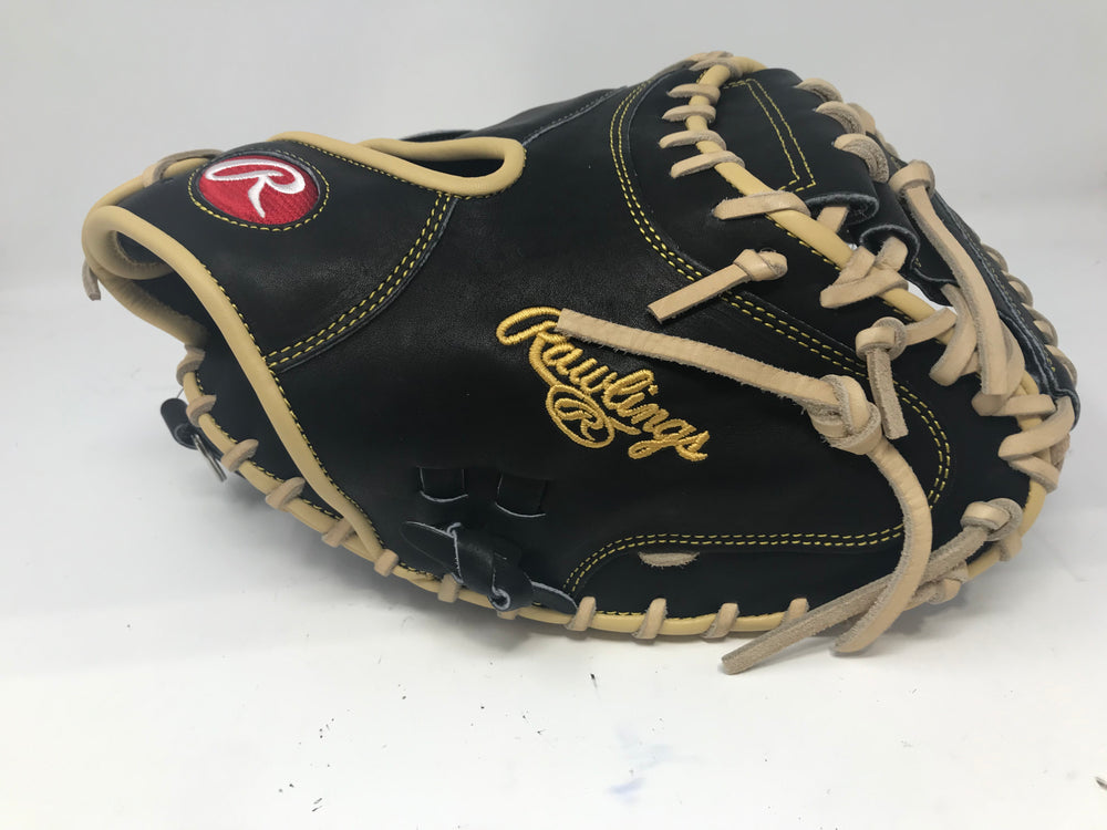 New Rawlings Heart of the Hide 34" Baseball Catcher's Mitt RHT Black/Camel