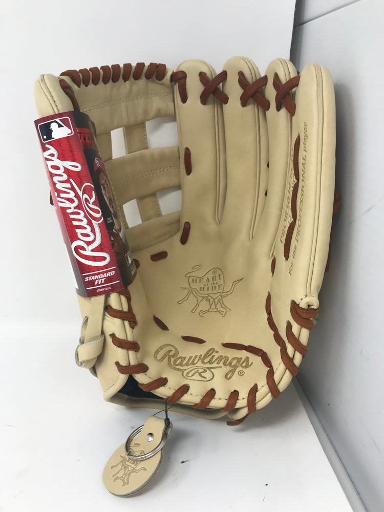 New Rawlings Heart of the Hide 12.75" Outfield Glove RHT Camel/Royal