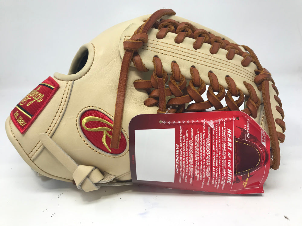 New Rawlings Heart of the Hide 11.75" RHT Infield Glove Infield Camel/ Brown