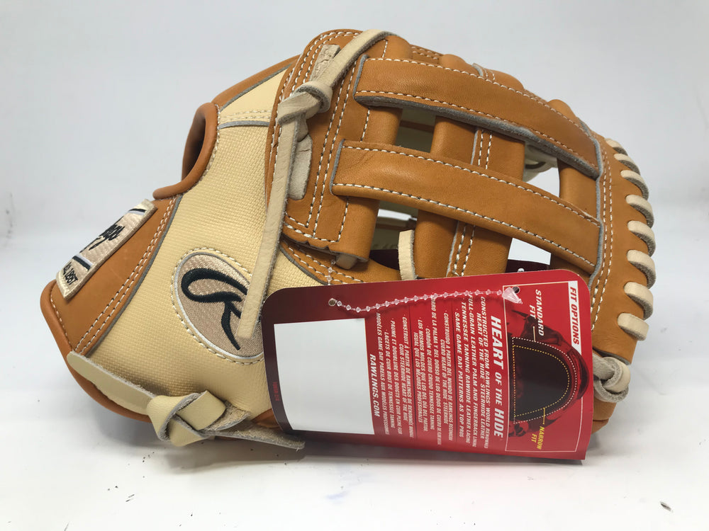 New Rawlings Heart of the Hide 11.75" RHT Infield Glove Infield Camel/ Brown