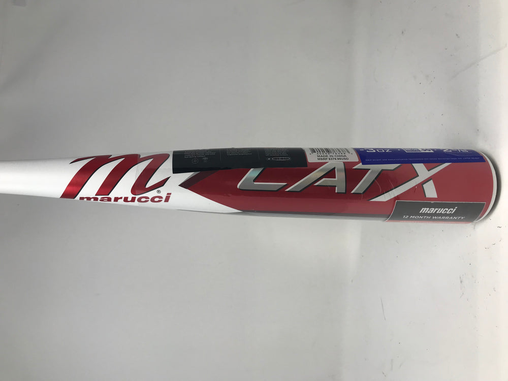 New Other MARUCCI CATX BBCOR -3 Aluminum Baseball BAT, 2 5/8" White/Red 29/26