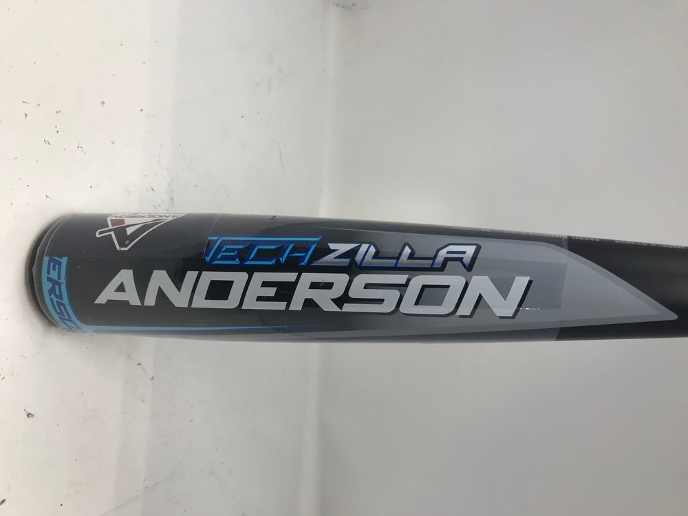 Used Anderson Techzilla -10 USSSA Baseball Bat 1 Piece Aluminum Black/Blue 30/20