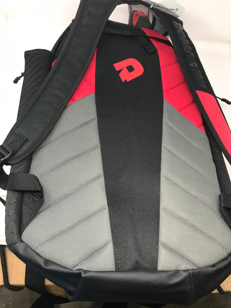 New DeMarini Voodoo Xl Backpack 2 Bats and 2 Fence Hooks Red/Black