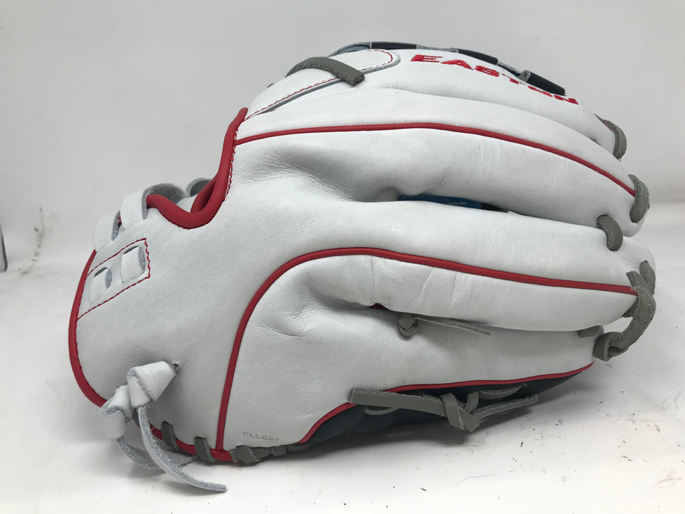New Easton Professional Collection Fastpitch Softball Glove 12.5" LHT Nvy/Wht/Rd