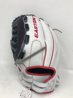 New Easton Professional Collection Fastpitch Softball Glove 12.5" LHT Nvy/Wht/Rd