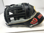 New Wilson A2K Outfield Baseball Glove 12.75Inch LHT Gray/Black/Red  H-Web