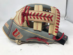 New Wilson A2K Outfield Baseball Glove 11.75 Inch RHT Gray/Tan/Red