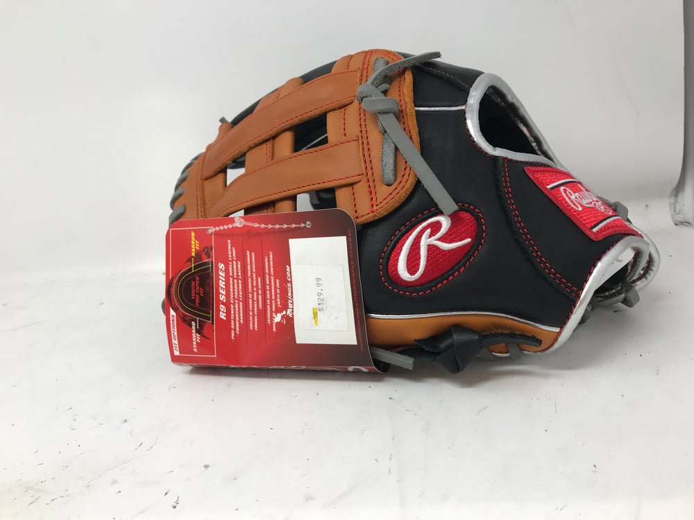New Rawlings R9 Youth Contour FIT Baseball Glove 12 Inch LHT Black/Brown
