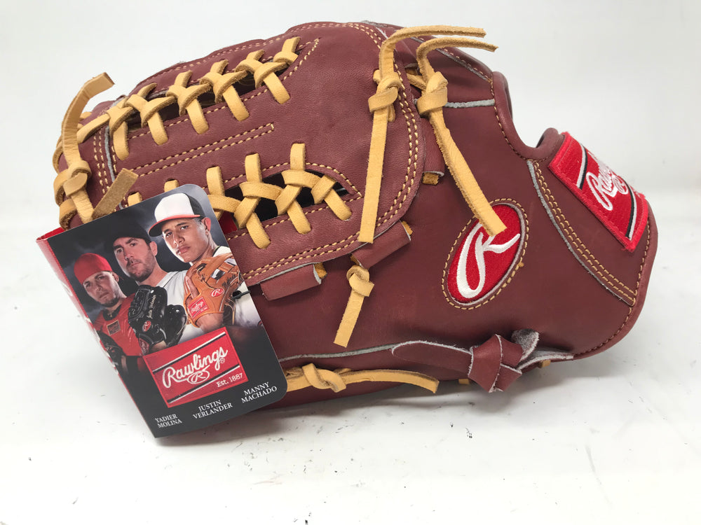 New Rawlings Heritage Pro HP1175 Baseball Glove LHT 11.75" Red-Brown
