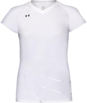 New Womens Under Armour Vollyball Compression V Neck White Size XS
