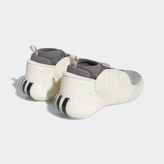 New adidas James Harden Volume 7 Mens Basketball Shoes in Cream White 5