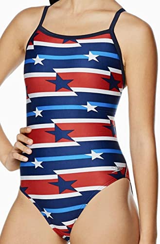 New Womens Speedo Vibe The One Printed One Piece Swimsuit Size 12