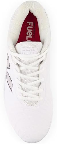 New New Balance Womens FuelCell Fuse V4 Metal Cleat Size 7 White/Gray/Black