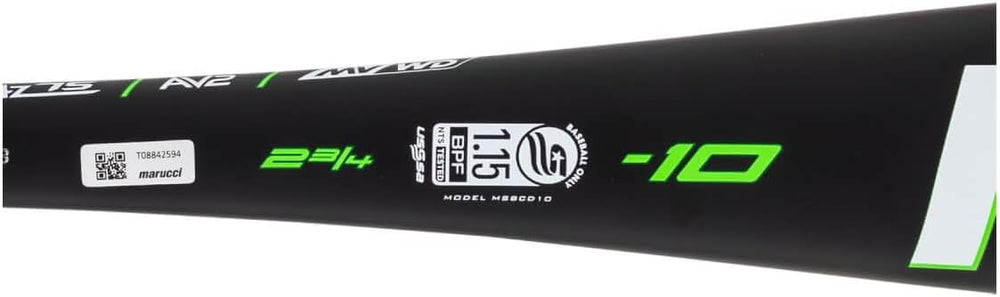New MARUCCI Code USSA Senior League Aluminum Baseball BAT, 2 3/4" Barrel,