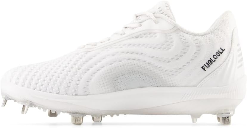 New New Balance Men's FuelCell 4040 V7 Metal Baseball Cleats Sz 5 White/Black/Gy