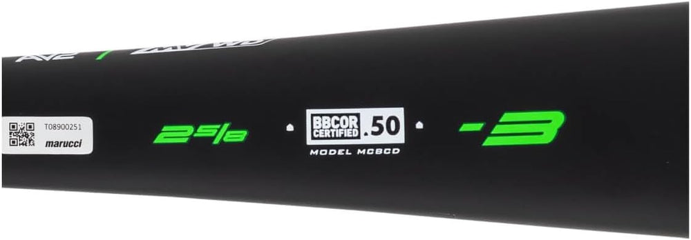New MARUCCI Code BBCOR -3, 2 5/8" Black/Green