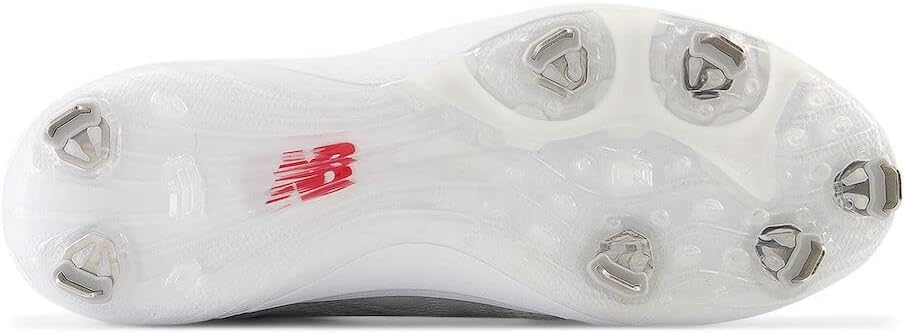 New New Balance Men's FuelCell 4040 V7 Metal Baseball Cleats Sz 5 White/Black/Gy
