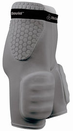 New McDavid Pro 2 Pocket 3 Pad Girdle Padded Compression Shorts Small Gray/Black