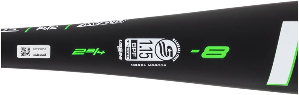 New MARUCCI Code USSSA Senior League Aluminum Baseball BAT, 2 3/4" Barrel, -8