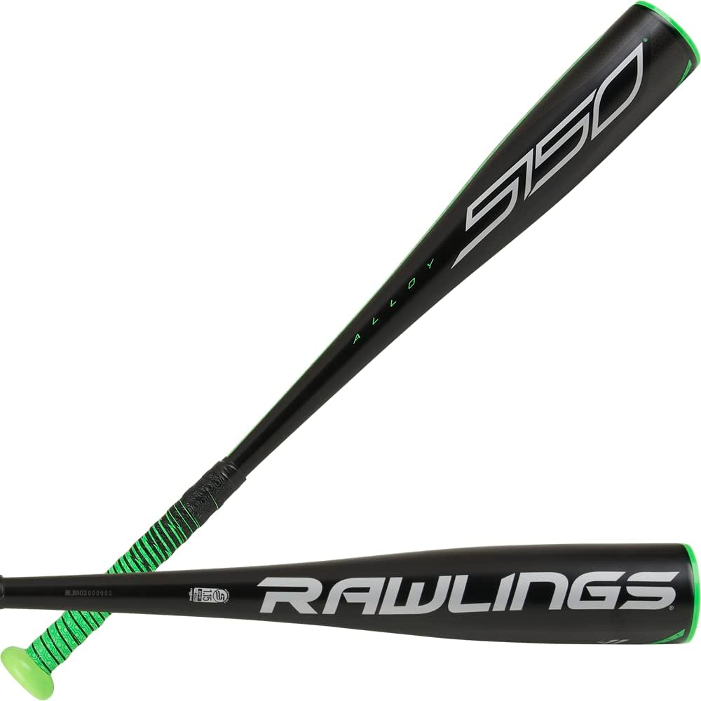 New Rawlings 5150 Baseball Bat USSSA Machine & Coach Pitch -11 Black/Green