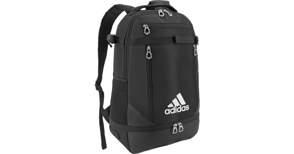 New Adidas Unisex Utility Team Backpack Black/Silver 2 Bats Shoe Compa ...