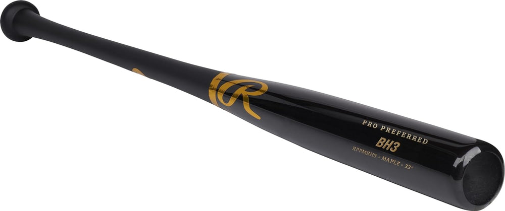New Rawlings PRO Preferred Wood Baseball Bat Bryce Harper Maple Black/Gold