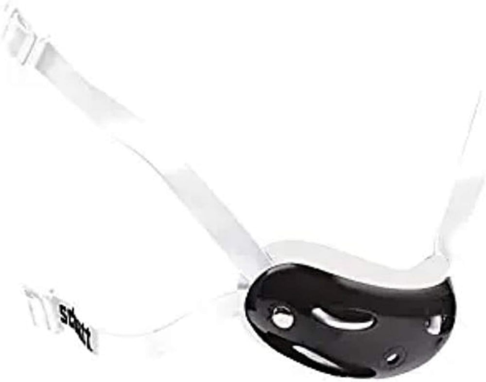 New Schutt Sports High Hook Up Deep Cup Football Chin Guard with Strap, White