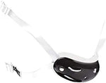 New Schutt Sports High Hook Up Deep Cup Football Chin Guard with Strap, White