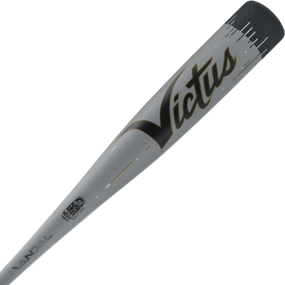 New Victus Vandal Lev 3 USSSA Senior League Metal Baseball Bat Silver/Black