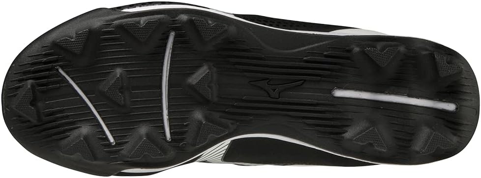 New Mizuno Wave Finch Lightrevo Jr Molded Softball Shoe, Black/White, 4.5