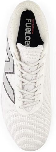 New New Balance Men's FuelCell 4040 V7 Metal Baseball Cleats Sz 5 White/Black/Gy