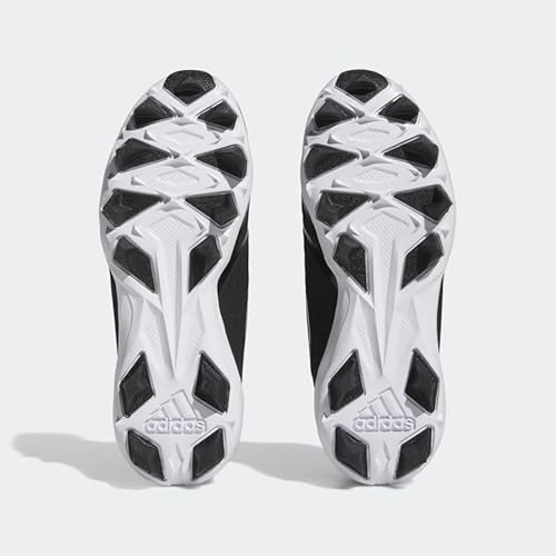 New adidas IG9589 Icon 8 MD Men's Size 10.5 Molded Cleats Black/White Regular Fit