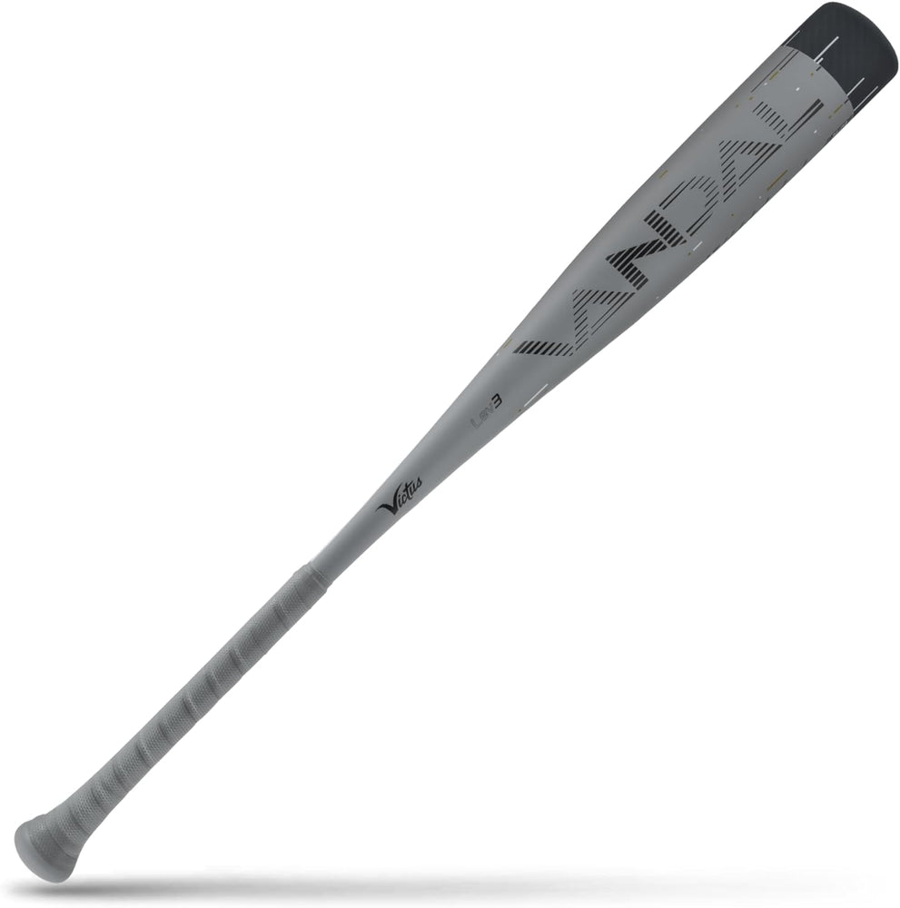 New Victus Vandal Lev 3 USSSA Senior League Metal Baseball Bat Silver/Black