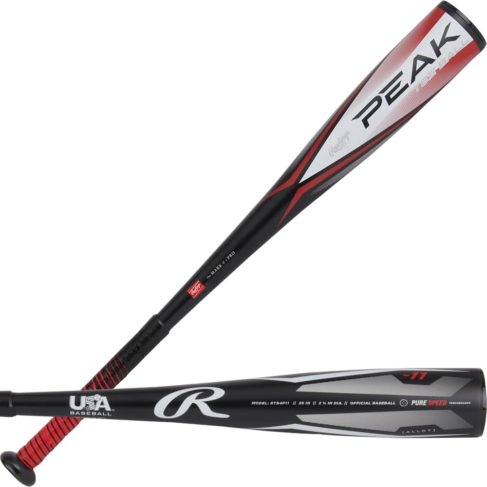 Rawlings | Peak T-Ball Bat | USA | -11 Drop | 2 5/8" Barrel | 1 Pc. Alloy