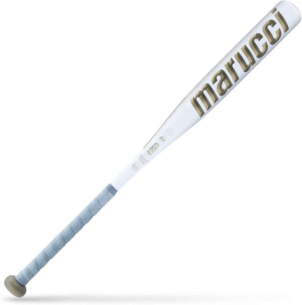 New MARUCCI Echo DMND Alloy Fastpitch BAT, 2 1/4" Barrel Gold/White