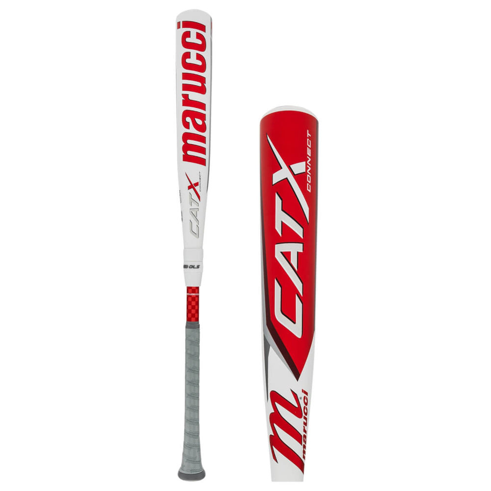 New Marucci CATX Connect Aluminum Red/White Baseball Bat 2 5/8" Barrel