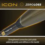 New Rawlings 2023 ICON Baseball Bat USSSA 2 Pc Composite -10 Black/Metal