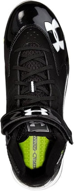 New Other Under Armour Men's UA Spine Fierce Mid MC Football Cleats 9.5 Black/White