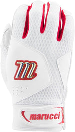 New Marucci 2020 Quest Baseball/Softball Baseball Batting Gloves Yth Small Wh/Rd