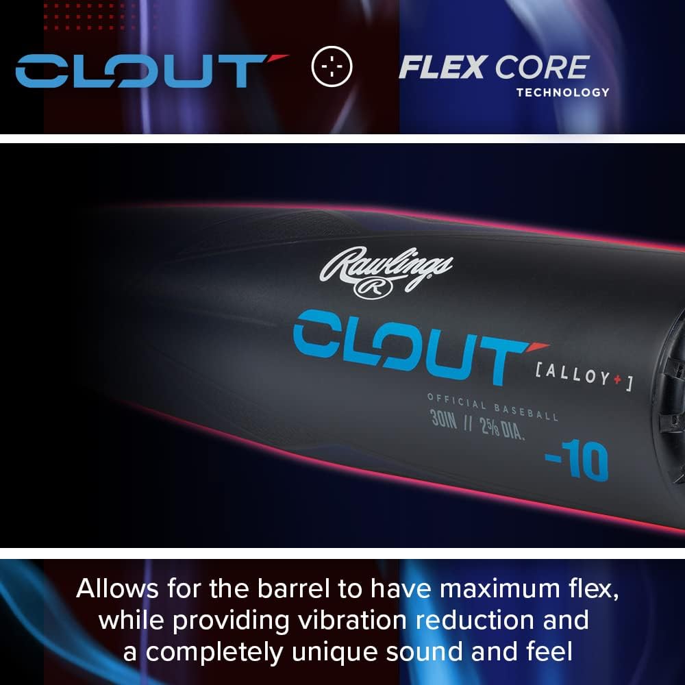 New Rawlings | CLOUT Baseball Bat | 2023 | USA | -10