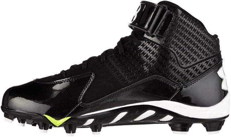 New Other Under Armour Men's UA Spine Fierce Mid MC Football Cleats 9.5 Black/White