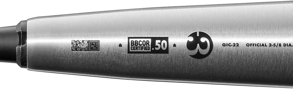 New DeMarini 2022 The Goods (-3) BBCOR Baseball Bat 2 5/8" Silver/Black