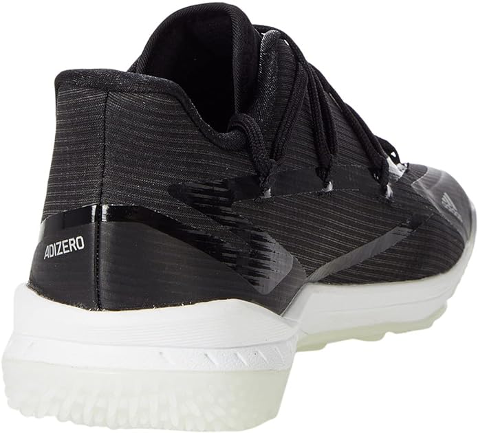 New Other adidas Men's Adizero Afterburner 8 Turf Baseball Shoe, Black/Silver Metallic/White, 8