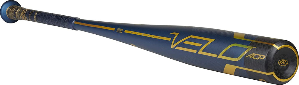 New Rawlings 2021 Velo BBCOR Baseball Bat Series (-3) Navy/Gold