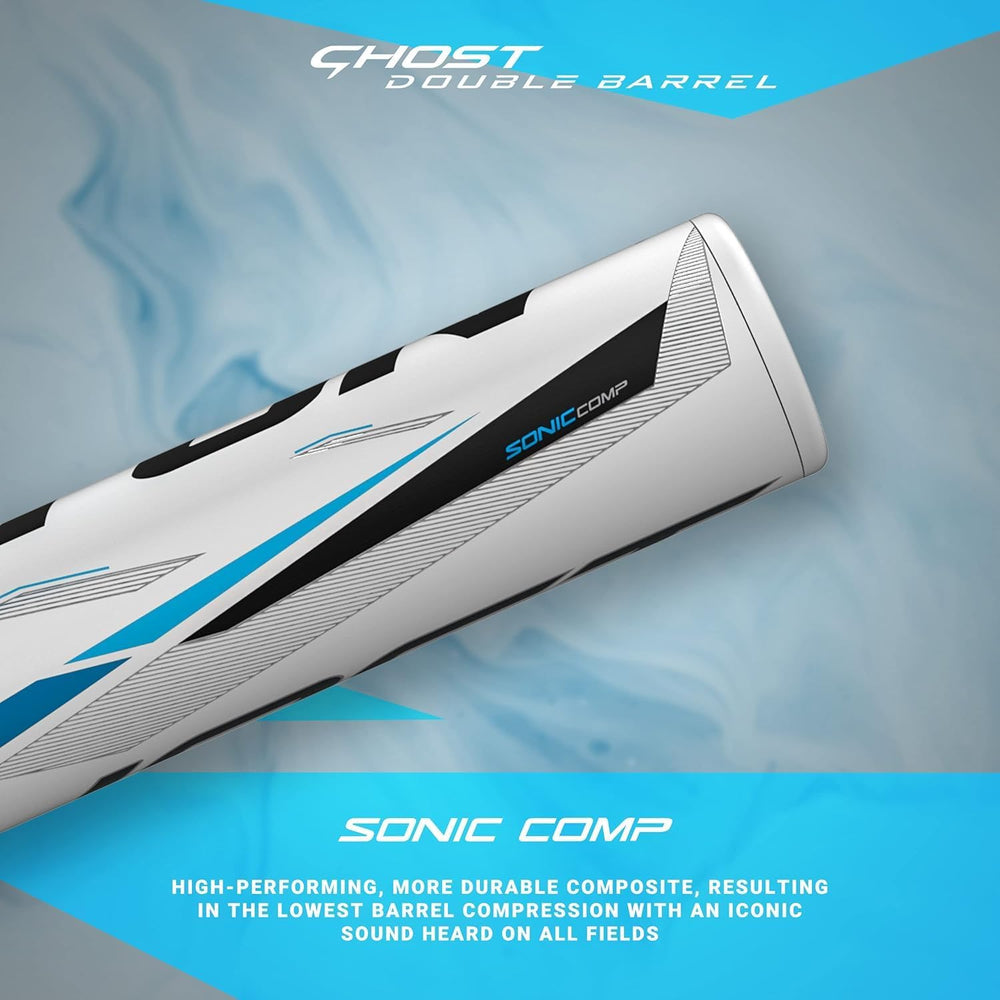 Easton | 2023 | Ghost Double Barrel Fastpitch Softball Bat | Approved for All Fields | -11 2 Pc. Composite