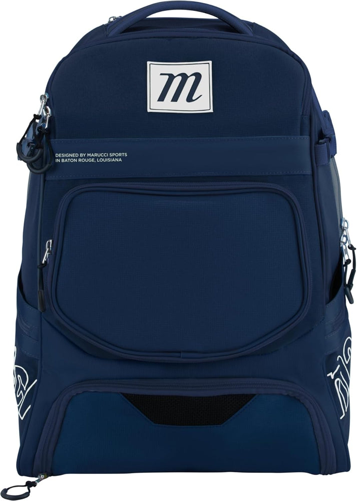 New Marucci RANGR BAT PACK 12.5"W x 10"D x 19"H Navy/Black Holds 4 Bats