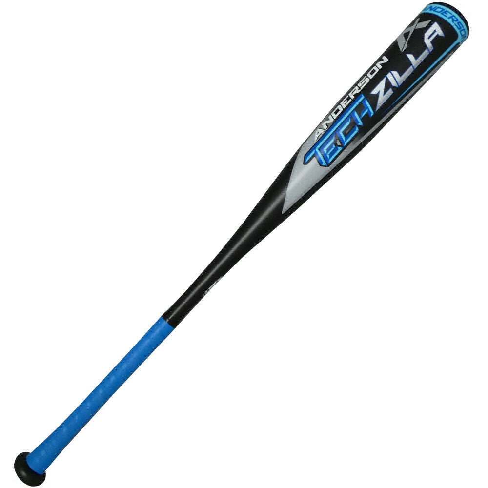 New Anderson Techzilla -5 USSSA Baseball Bat 1 Piece Aluminum Black/Blue