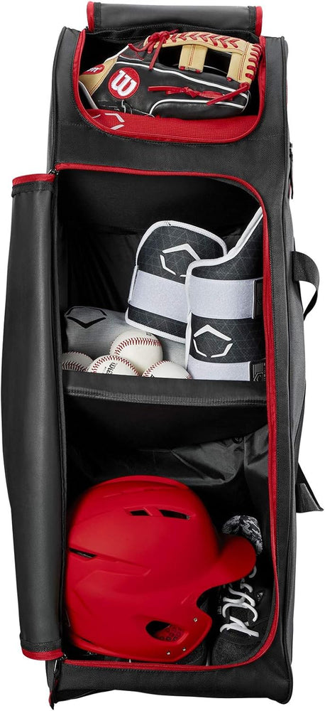 New DeMarini Momentum 2.0 Wheeled Bag Red/Black 36" L x 12" W x 12" H