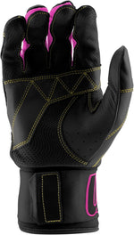 New Marucci Blacksmith Full WRAP Adult Batting Glove V2 Small Black/Pink