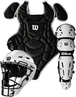 New Wilson EZ Gear 2.0 Youth Catcher's Gear Kit Complete Set Black/Gray